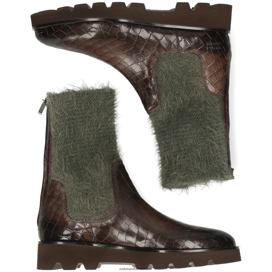 سوزان 69 الكاكي Melvin & Hamilton نحيف أحذية 42XF2X1235