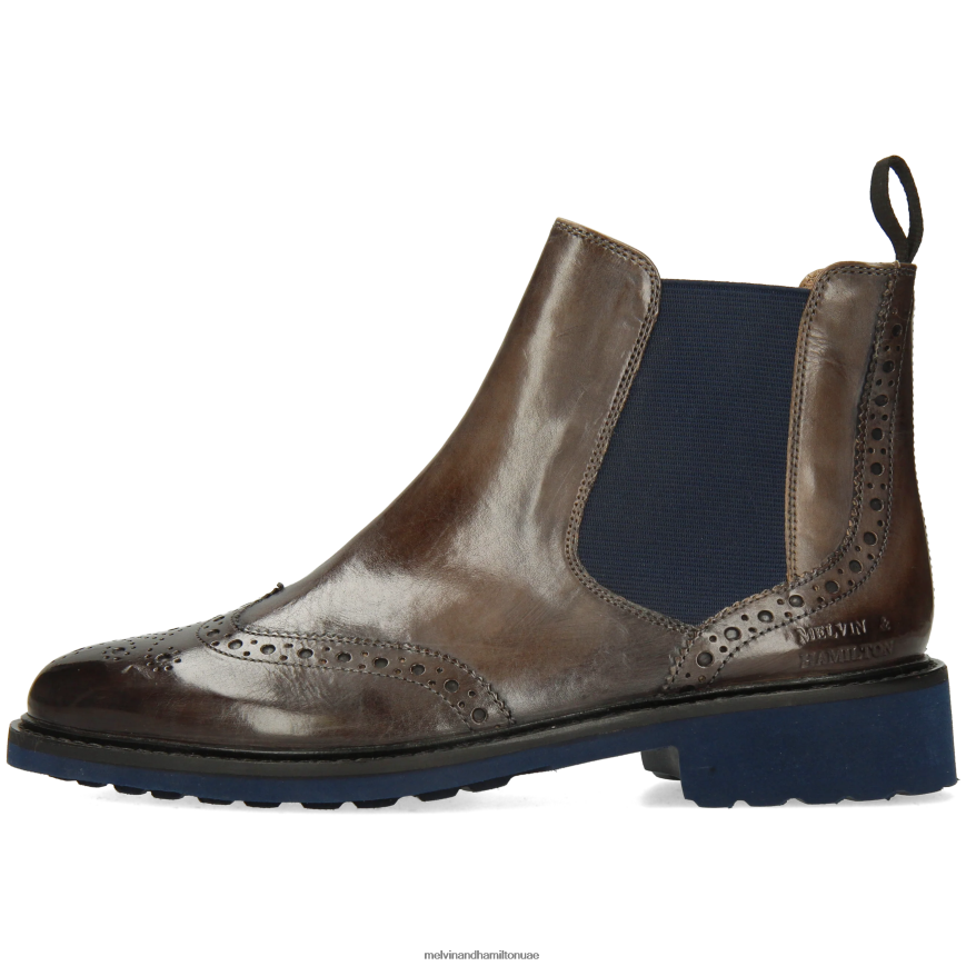 سيلينا 6 رمادي Melvin & Hamilton نحيف جزمة الكاحل 42XF2X1113