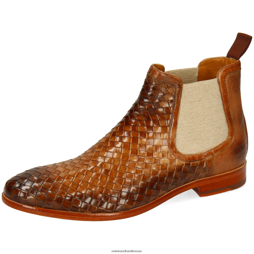 براد 6 البني الفاتح Melvin & Hamilton رجال جزمة الكاحل 42XF2X14