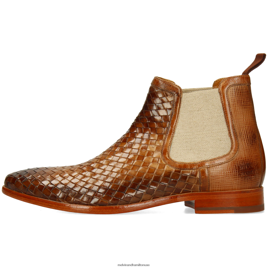 براد 6 البني الفاتح Melvin & Hamilton رجال جزمة الكاحل 42XF2X14