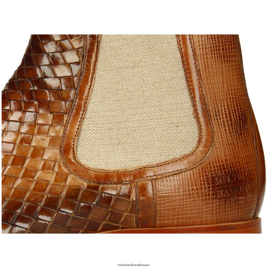 براد 6 البني الفاتح Melvin & Hamilton رجال جزمة الكاحل 42XF2X14