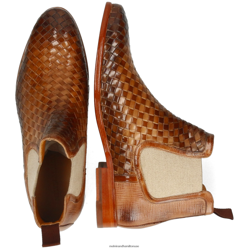 براد 6 البني الفاتح Melvin & Hamilton رجال جزمة الكاحل 42XF2X14