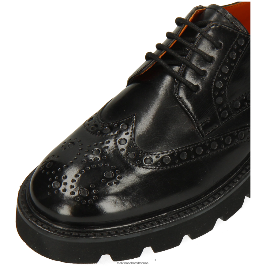 جيني 6 أسود Melvin & Hamilton نحيف أحذية ديربي 42XF2X1500