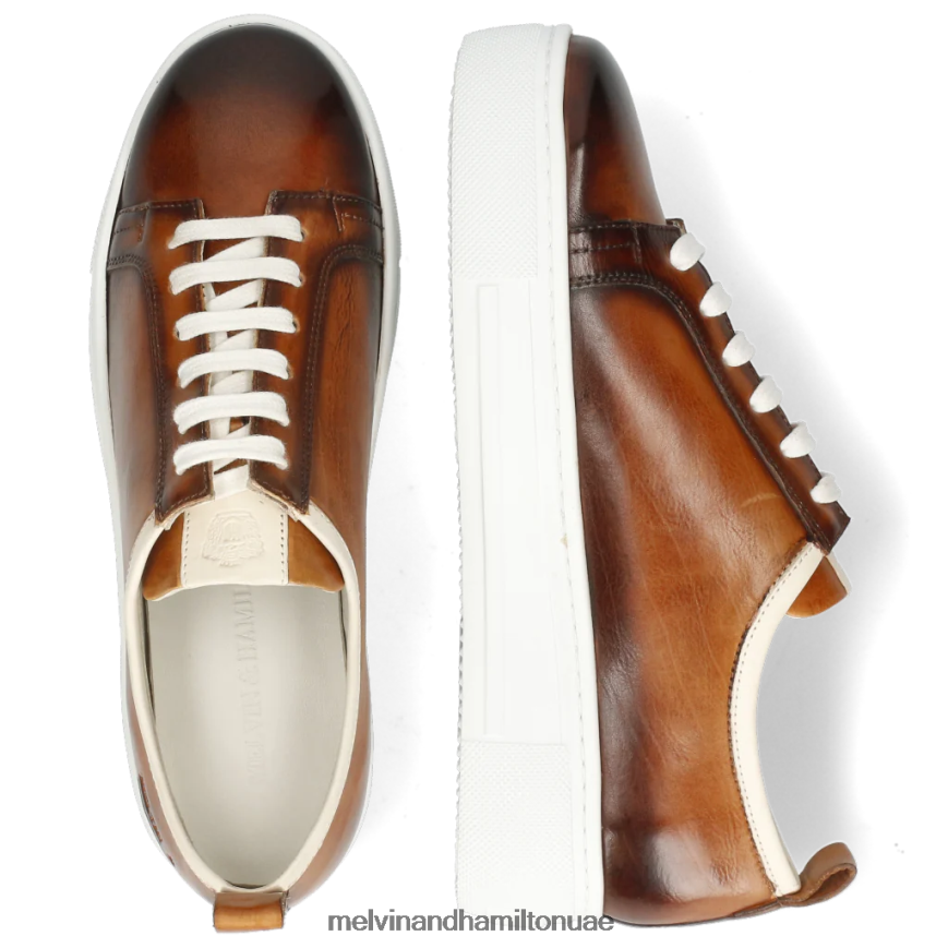 العنبر 6 بني Melvin & Hamilton نحيف أحذية رياضية 42XF2X1867