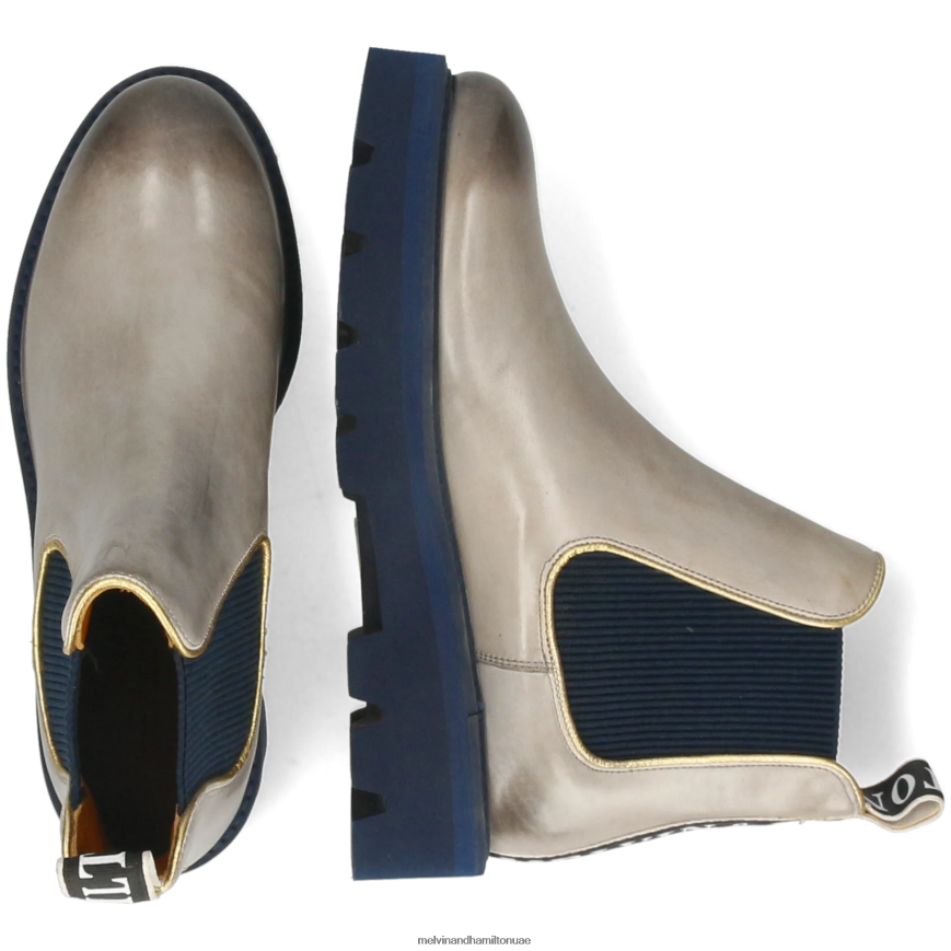 سيبيل 6 رمادي Melvin & Hamilton نحيف جزمة الكاحل 42XF2X827