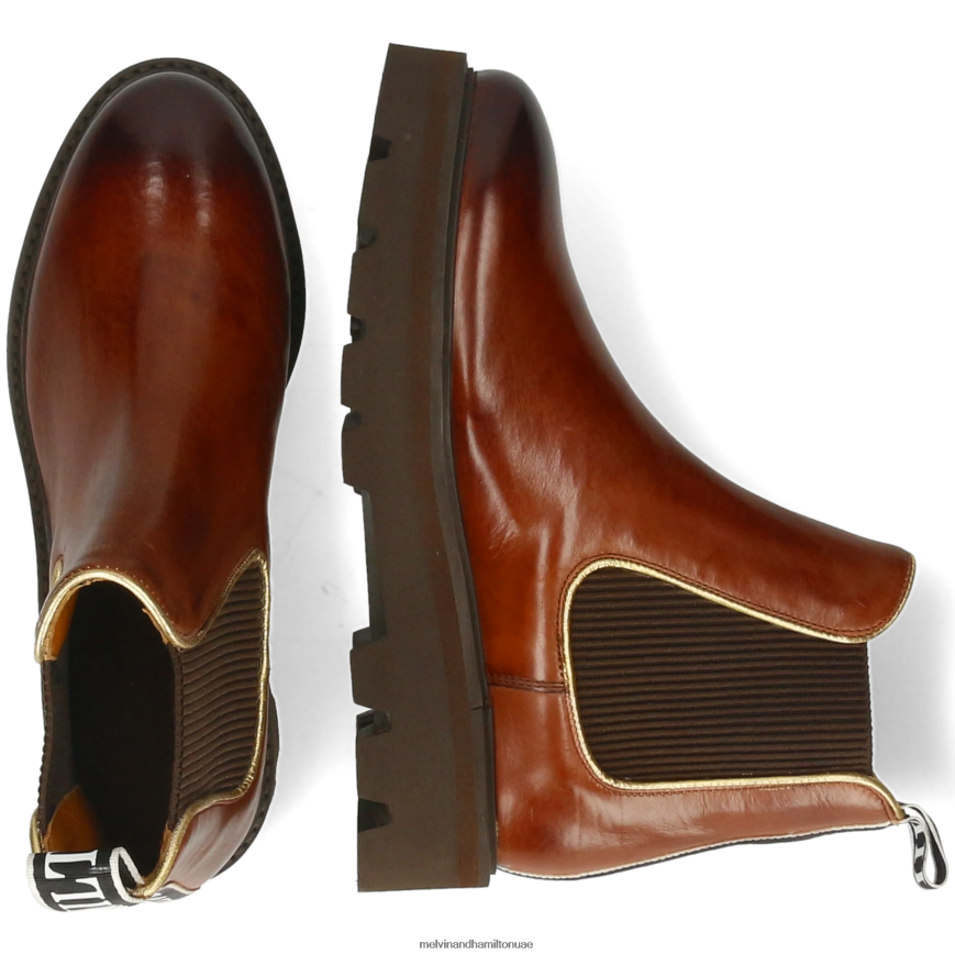 سيبيل 6 بني Melvin & Hamilton نحيف جزمة الكاحل 42XF2X830