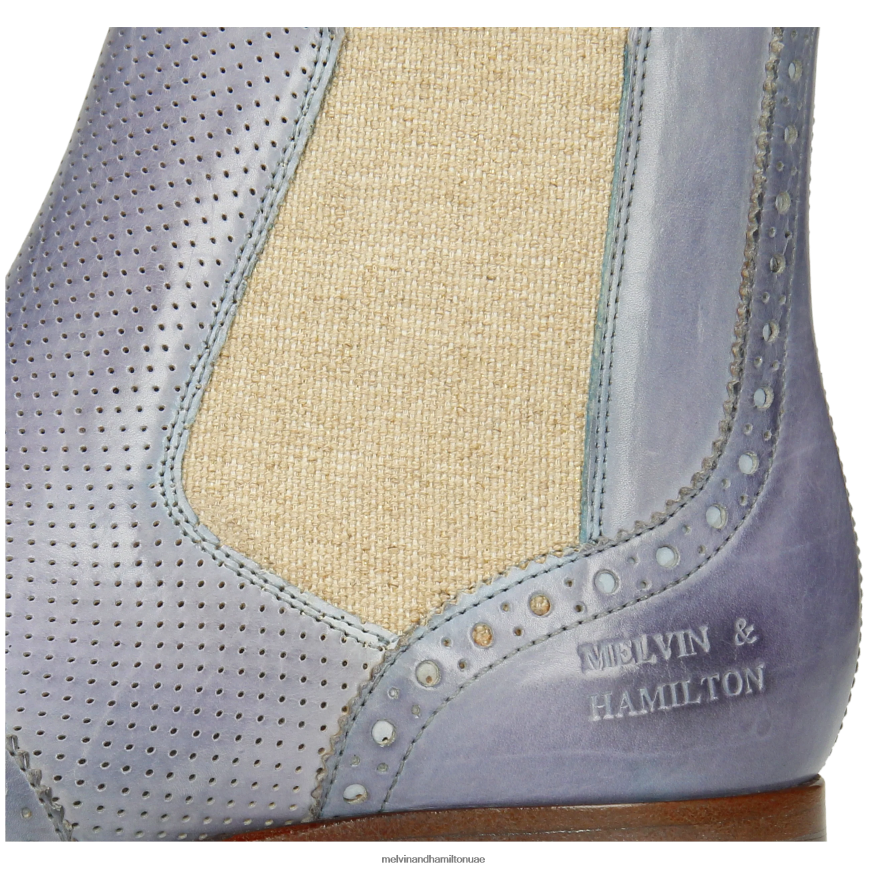 سيلينا 6 رمادي Melvin & Hamilton نحيف جزمة الكاحل 42XF2X857