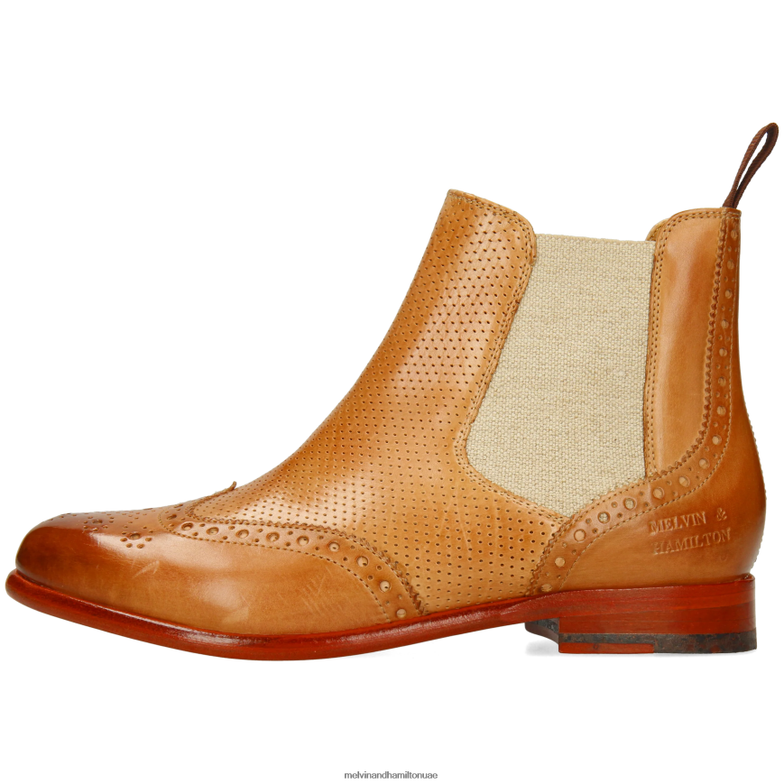 سيلينا 6 البني الفاتح Melvin & Hamilton نحيف جزمة الكاحل 42XF2X864