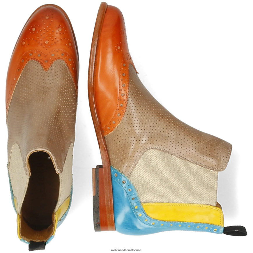 سيلينا 6 متعدد Melvin & Hamilton نحيف جزمة الكاحل 42XF2X985