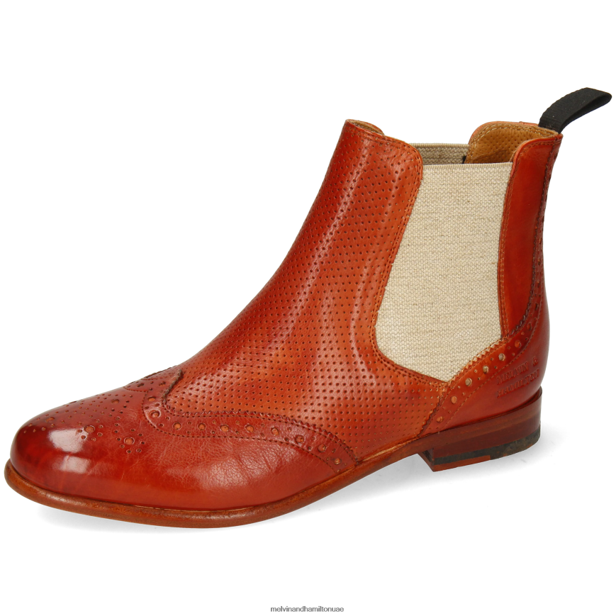 سيلينا 6 أحمر Melvin & Hamilton نحيف جزمة الكاحل 42XF2X999