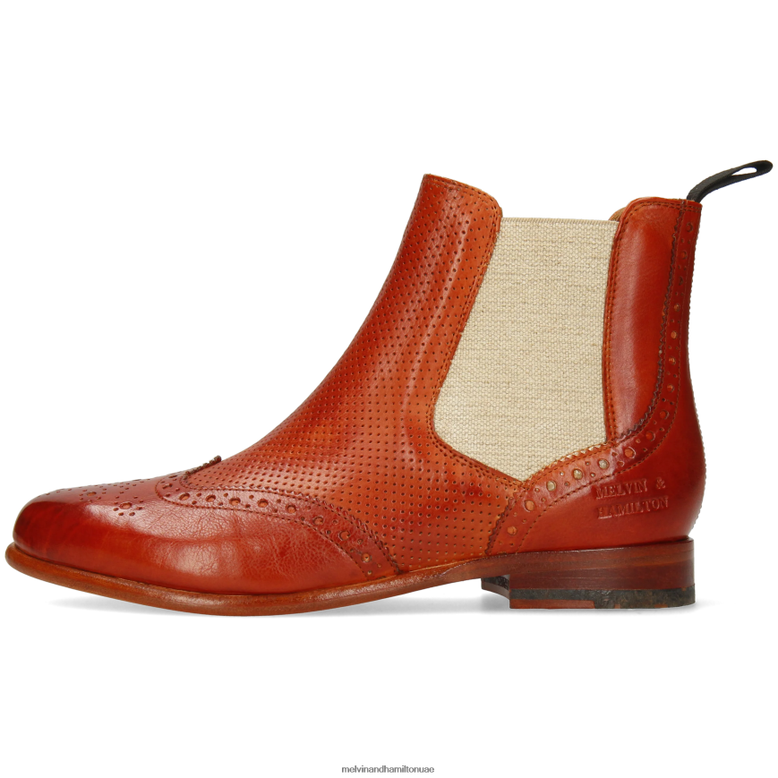 سيلينا 6 أحمر Melvin & Hamilton نحيف جزمة الكاحل 42XF2X999