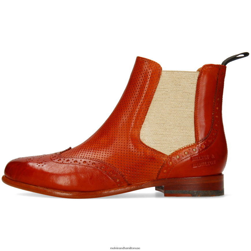 سيلينا 6 أحمر Melvin & Hamilton نحيف جزمة الكاحل 42XF2X999