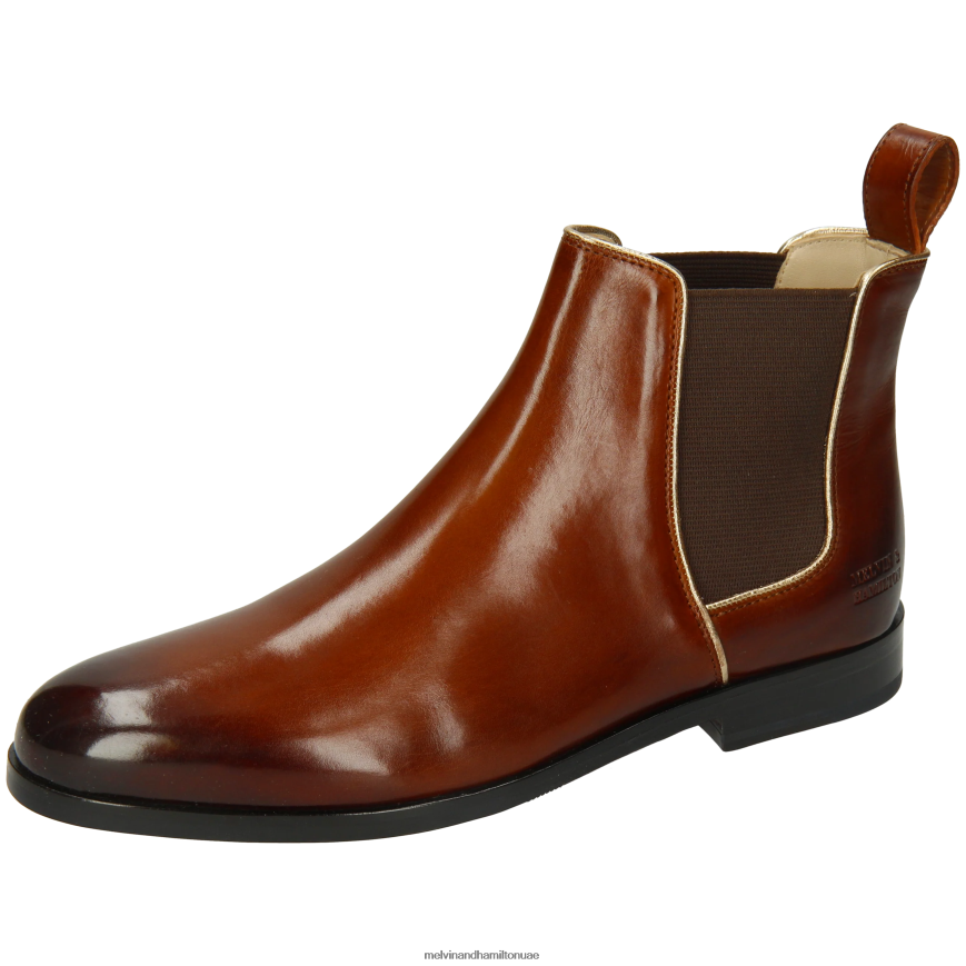 سوزان 70 بني Melvin & Hamilton نحيف جزمة الكاحل 42XF2X817
