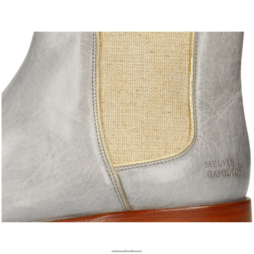 سوزان 70 رمادي Melvin & Hamilton نحيف جزمة الكاحل 42XF2X831