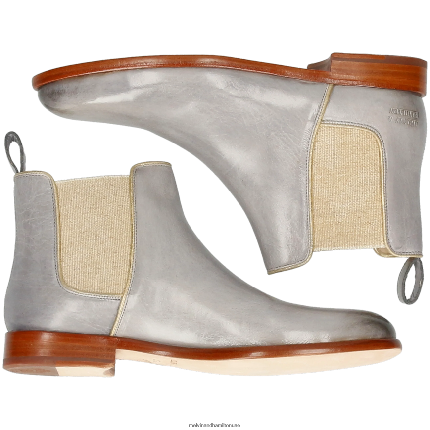 سوزان 70 رمادي Melvin & Hamilton نحيف جزمة الكاحل 42XF2X831