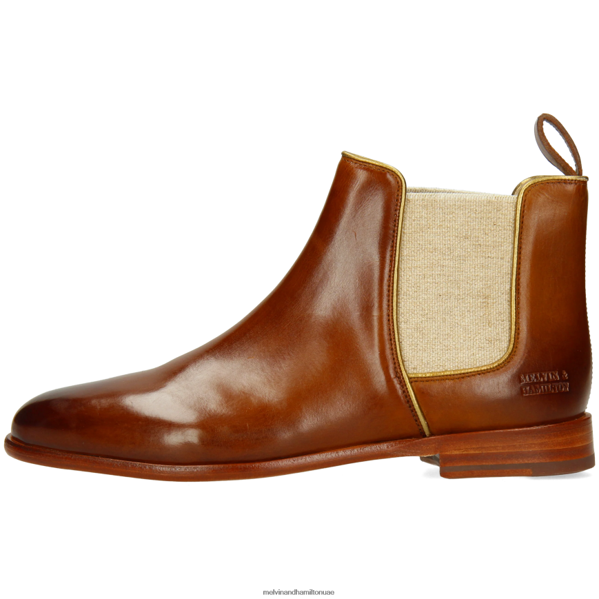 سوزان 70 البني الفاتح Melvin & Hamilton نحيف جزمة الكاحل 42XF2X871