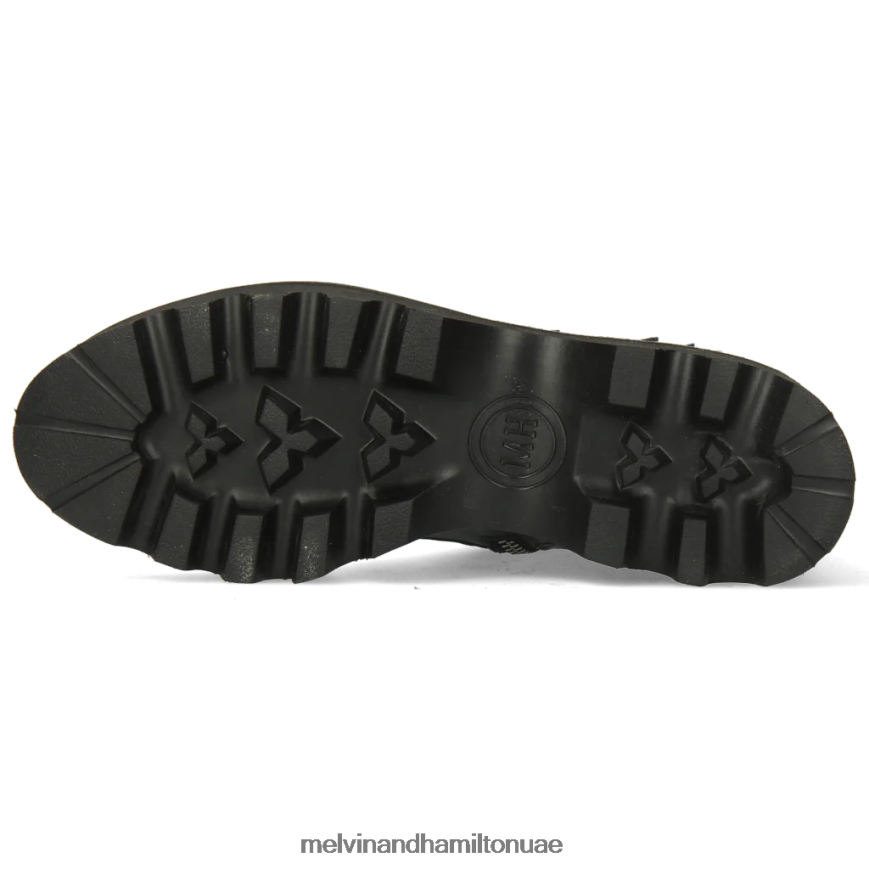 سيبيل 7 أسود Melvin & Hamilton نحيف جزمة الكاحل 42XF2X1022