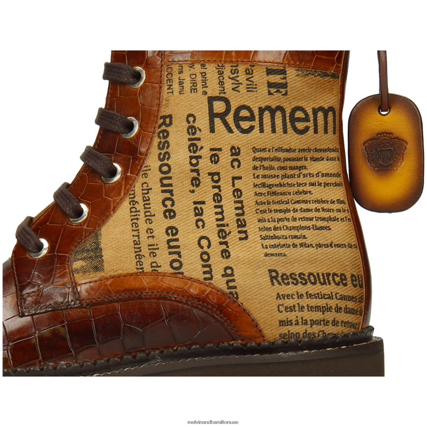 ماريا 7 بني Melvin & Hamilton نحيف أحذية 42XF2X1180