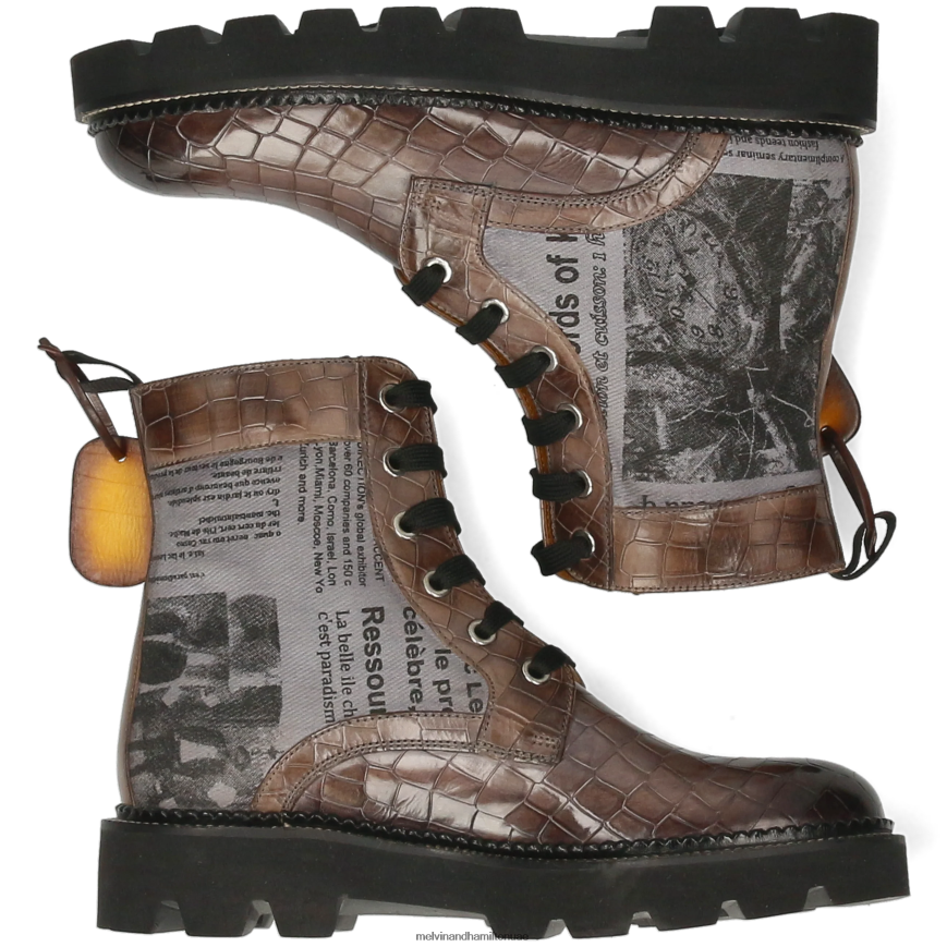 ماريا 7 رمادي Melvin & Hamilton نحيف أحذية 42XF2X1196