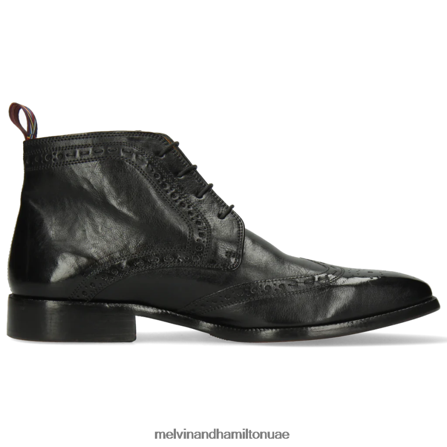 جيف 7 أسود Melvin & Hamilton رجال جزمة الكاحل 42XF2X126