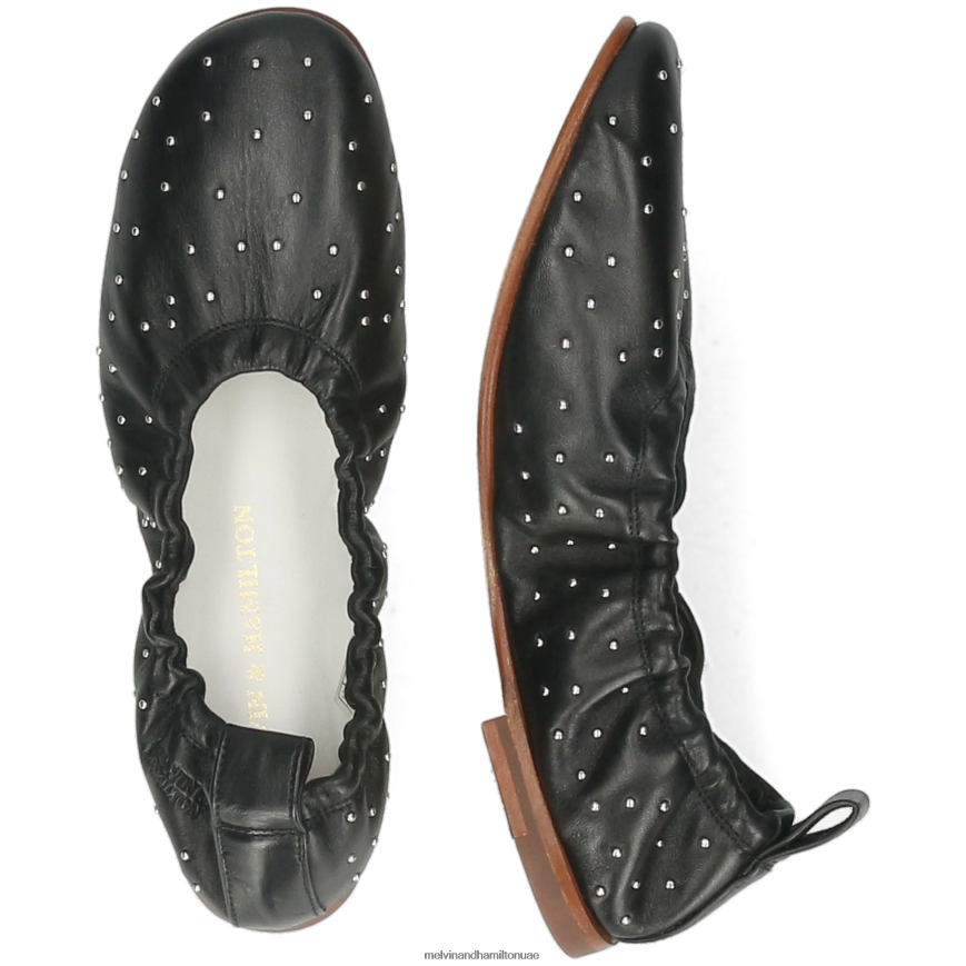 القزحية 7 أسود Melvin & Hamilton نحيف مضخات الباليه 42XF2X1953