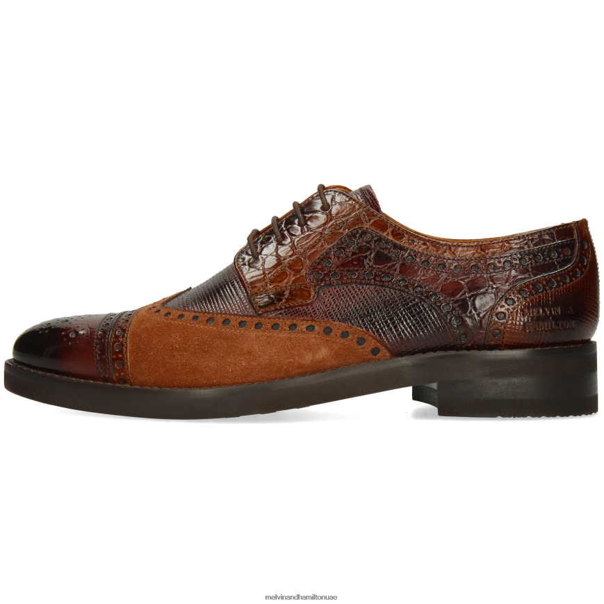 هنري 7 بني Melvin & Hamilton رجال أحذية ديربي 42XF2X441