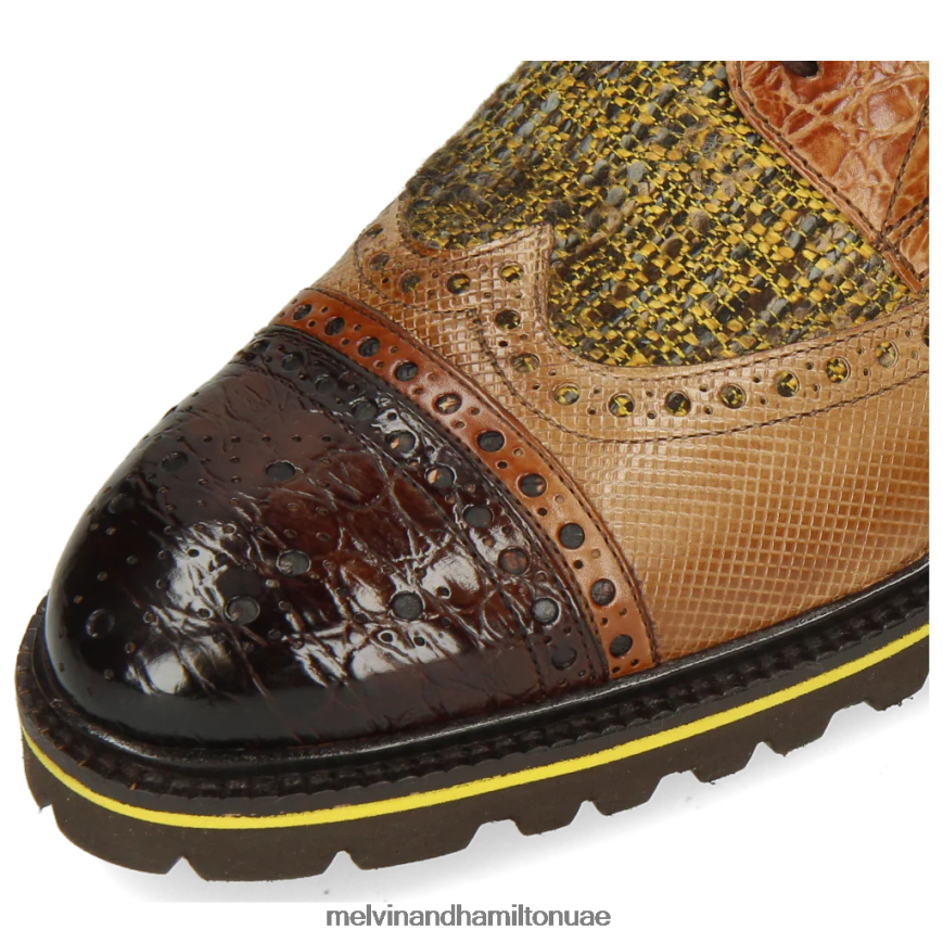 هنري 7 البني الفاتح Melvin & Hamilton رجال أحذية ديربي 42XF2X517