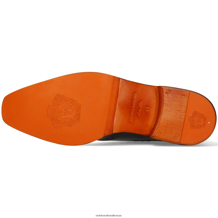 جيف 7 أسود Melvin & Hamilton رجال جزمة الكاحل 42XF2X6