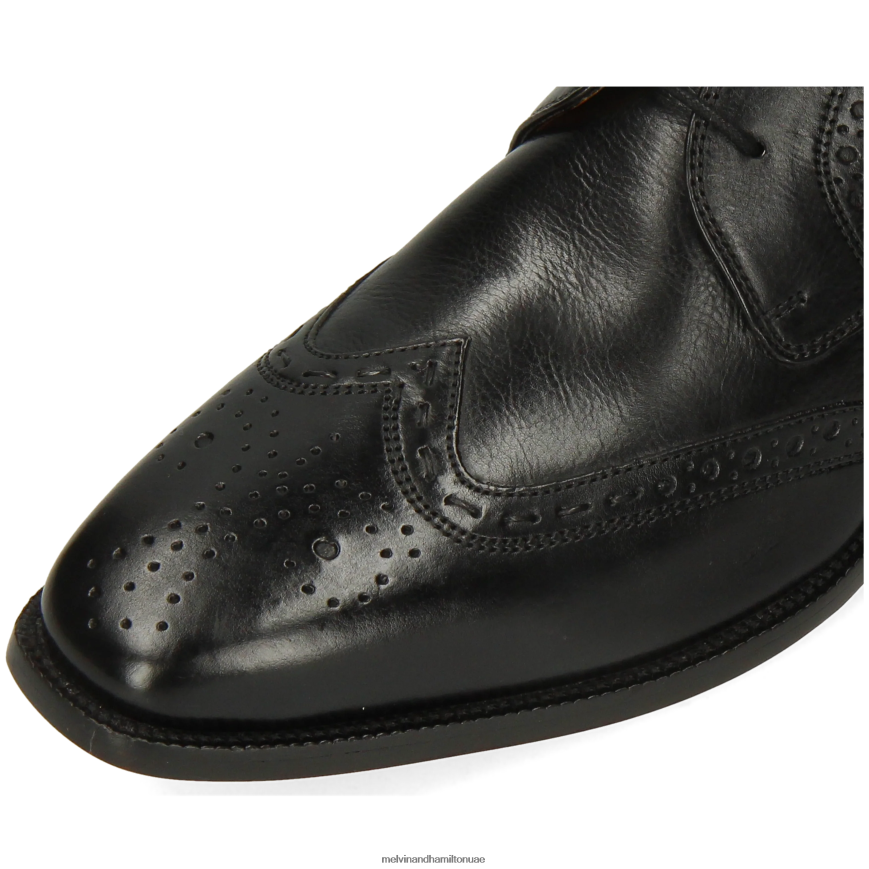 جيف 7 أسود Melvin & Hamilton رجال جزمة الكاحل 42XF2X6