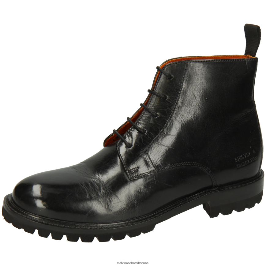 ريجين 7 أسود Melvin & Hamilton نحيف جزمة الكاحل 42XF2X792