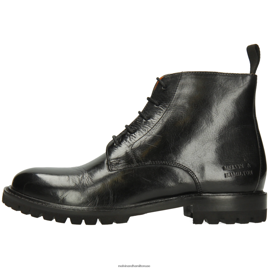 ريجين 7 أسود Melvin & Hamilton نحيف جزمة الكاحل 42XF2X792
