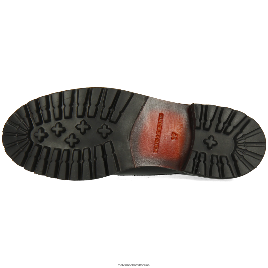 ريجين 7 أسود Melvin & Hamilton نحيف جزمة الكاحل 42XF2X792