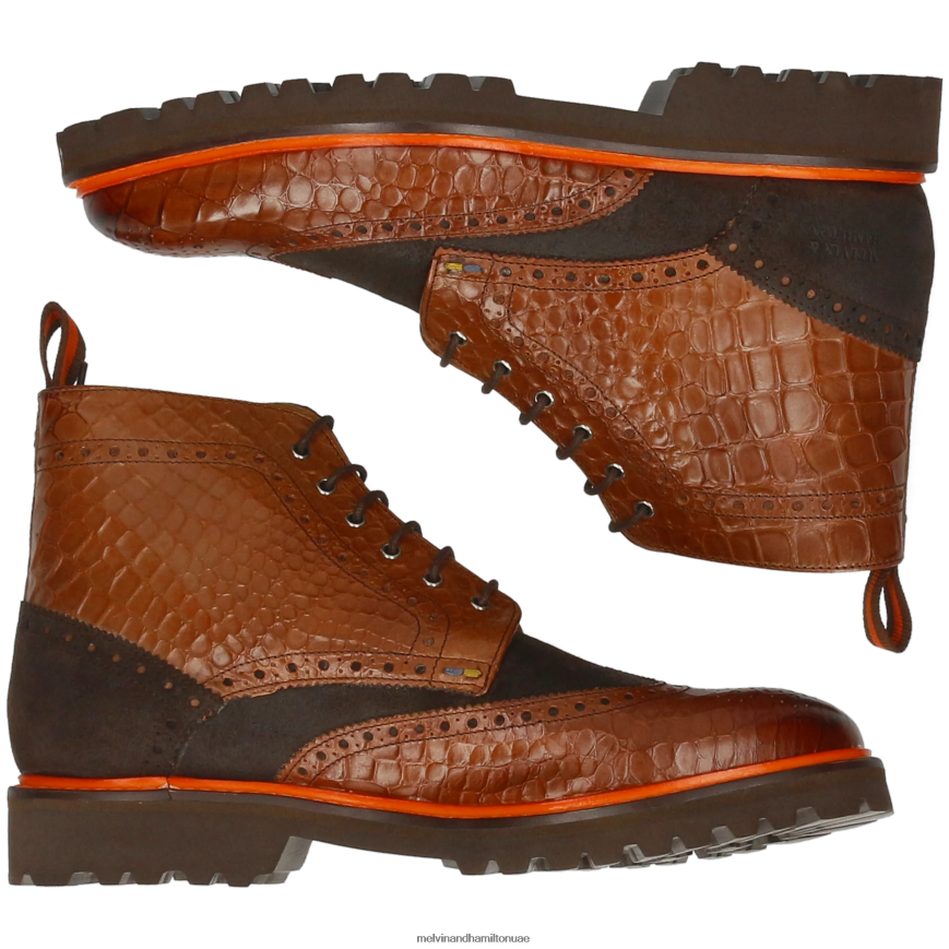 ماثيو 7 بني Melvin & Hamilton رجال جزمة الكاحل 42XF2X96