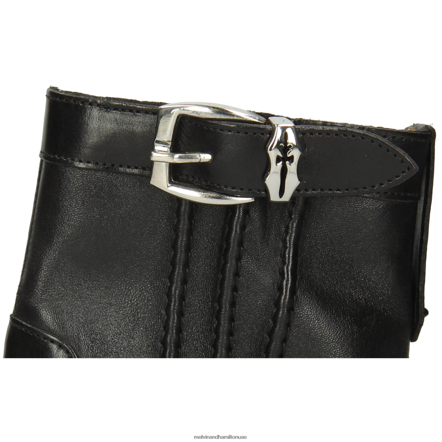 سالي 85 أسود Melvin & Hamilton نحيف جزمة الكاحل 42XF2X849