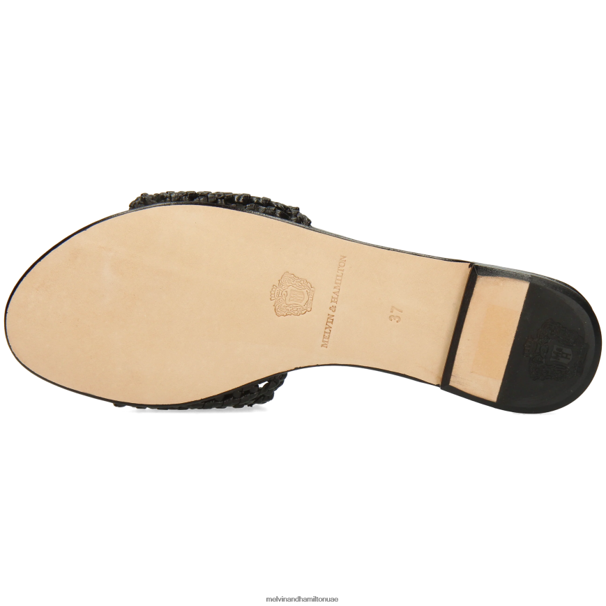 حنا 87 أسود Melvin & Hamilton نحيف البغال 42XF2X1636