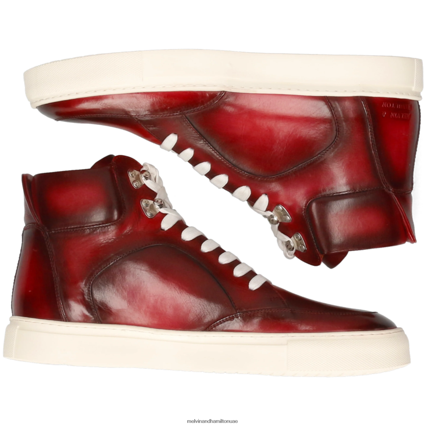 هارفي 89 أحمر Melvin & Hamilton رجال أحذية رياضية 42XF2X601