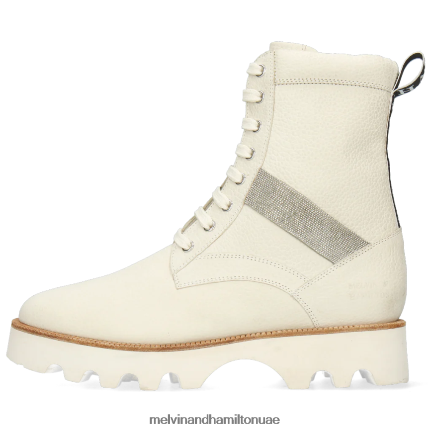 داكوتا 8 أبيض Melvin & Hamilton نحيف جزمة الكاحل 42XF2X1053