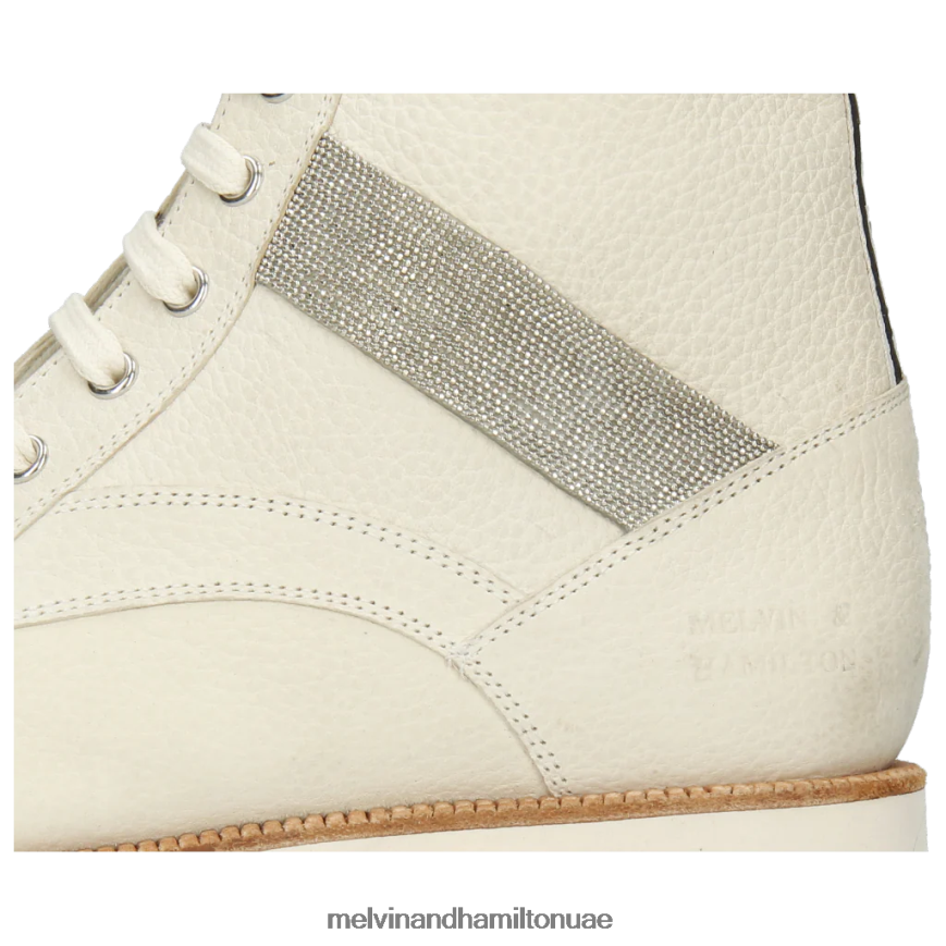 داكوتا 8 أبيض Melvin & Hamilton نحيف جزمة الكاحل 42XF2X1053