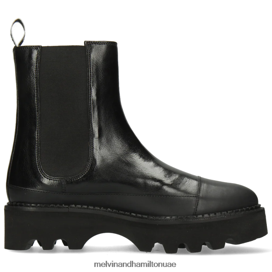 سيبيل 8 أسود Melvin & Hamilton نحيف جزمة الكاحل 42XF2X1106