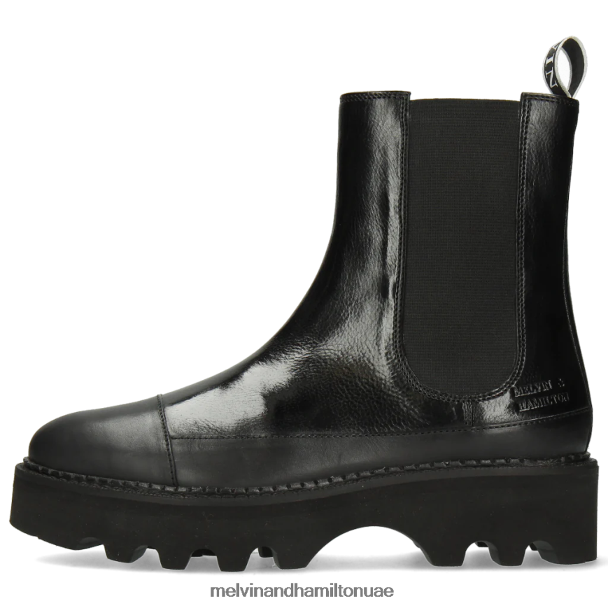 سيبيل 8 أسود Melvin & Hamilton نحيف جزمة الكاحل 42XF2X1106