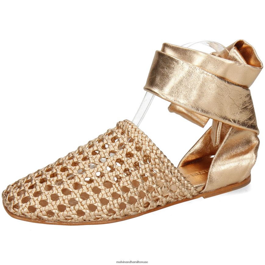 ميلي 8 برونزية Melvin & Hamilton نحيف صنادل 42XF2X1933