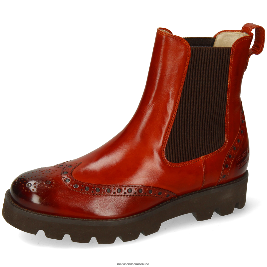 اليشم 8 بني Melvin & Hamilton نحيف جزمة الكاحل 42XF2X799