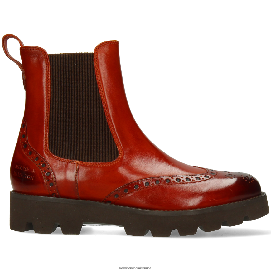 اليشم 8 بني Melvin & Hamilton نحيف جزمة الكاحل 42XF2X799