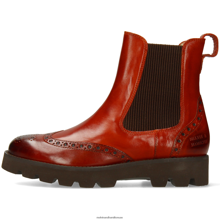 اليشم 8 بني Melvin & Hamilton نحيف جزمة الكاحل 42XF2X799