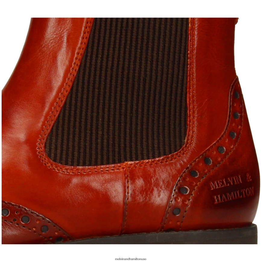 اليشم 8 بني Melvin & Hamilton نحيف جزمة الكاحل 42XF2X799
