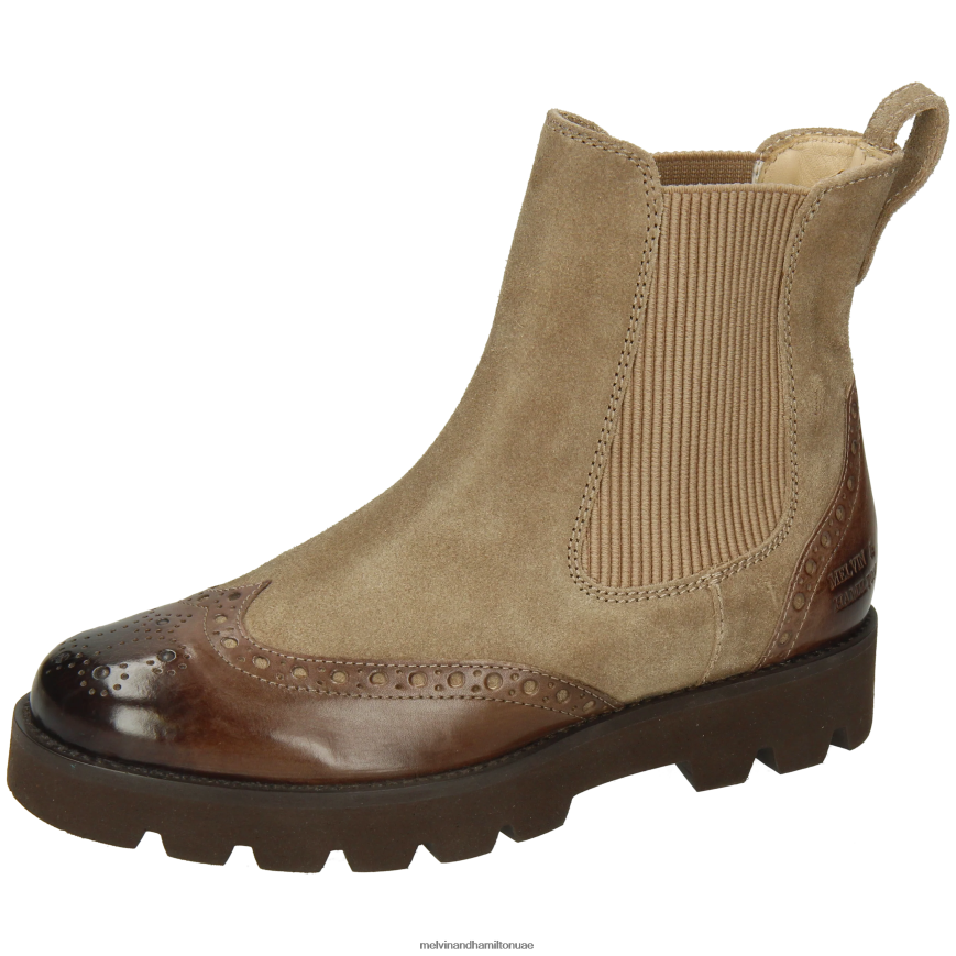 اليشم 8 بني Melvin & Hamilton نحيف جزمة الكاحل 42XF2X809