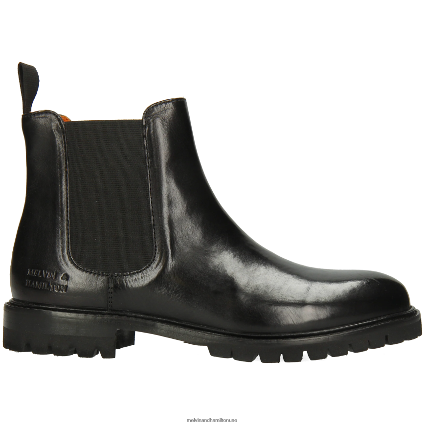 ريجين 8 أسود Melvin & Hamilton نحيف جزمة الكاحل 42XF2X814