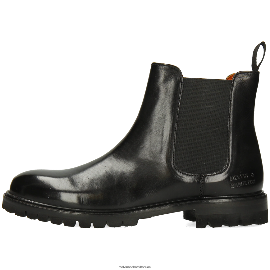 ريجين 8 أسود Melvin & Hamilton نحيف جزمة الكاحل 42XF2X814