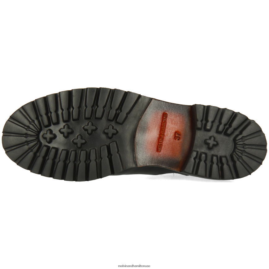 ريجين 8 أسود Melvin & Hamilton نحيف جزمة الكاحل 42XF2X814