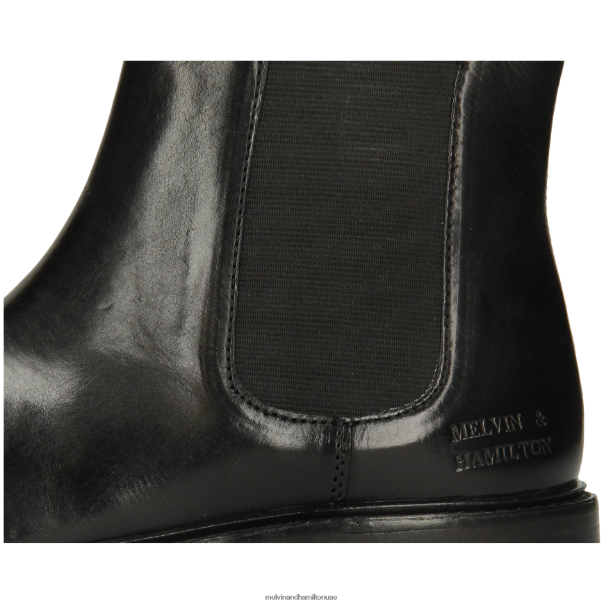 ريجين 8 أسود Melvin & Hamilton نحيف جزمة الكاحل 42XF2X814